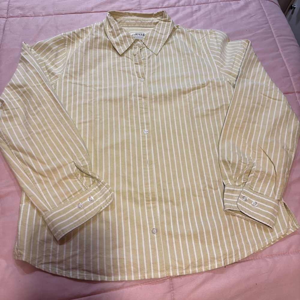 Orvis striped long-sleeved shirt, size 10
